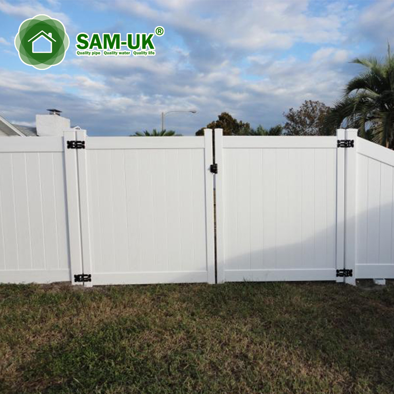 4 X 8 Vinil Pagar Peribadi Pagar Double Untuk Belakang Rumah Luar Dari Pengeluar China Sam Uk